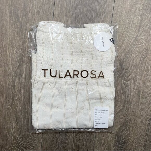 Tularosa Revolve Quinn Mini Dress Off The Shoulder Embroidered Shell Size Small - Picture 2 of 16